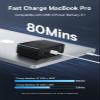 Baseus 140W USB C Wall Charger PD 3.1 with 3.3ft USB C to C Cable, 3-Port GaN5 Charger for Laptops, iPad Pro, iPhone 15/Pro/14/13 Series, Galaxy S23/S22, MacBook Pro 16'', Steam Deck, Black view 2