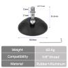 Tripod Feet Rubber with 3/8" Stainless Steel Screw,for Monopod Thread Tripod Foot Width 68mm (3PCS) view 3