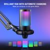 FIFINE Gaming Microphone and USB Streaming Headset Kit, PC Podcast Condenser Mic with Boom Arm, Pop Filter, Mute, Wired Headphones with 7.1 Surround Sound for Streaming, Twitch, Online Chat (A6T+H6) view 3