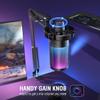 FIFINE Gaming Microphone and USB Streaming Headset Kit, PC Podcast Condenser Mic with Boom Arm, Pop Filter, Mute, Wired Headphones with 7.1 Surround Sound for Streaming, Twitch, Online Chat (A6T+H6) view 4