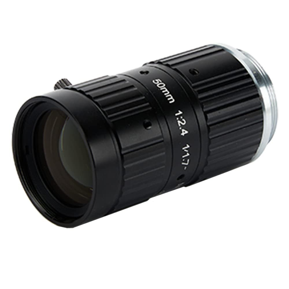 12MP 50mm 1/1.7" Fixed Focus Lens f/2.4 C Mount Machine Vision High Resolution Industrial Camera Manual Lris Lenses