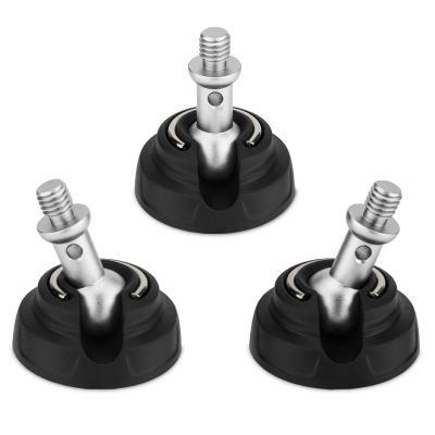Tripod Rubber Feet with 3/8" Screw,Universal Anti-Slip Thread Big Tripod Feet for 3/8" Screw Holes Width 50mm (3PCS)