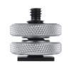 FEICHAO 3/8" to 1/4" Dual-Layer Hot Shoe Holder for Microphone Light Connection Compatible with Hero 13, OSMO 360, Osmo Action (Hot Shoe Seat) view 1
