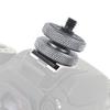 FEICHAO 3/8" to 1/4" Dual-Layer Hot Shoe Holder for Microphone Light Connection Compatible with Hero 13, OSMO 360, Osmo Action (Hot Shoe Seat) view 2