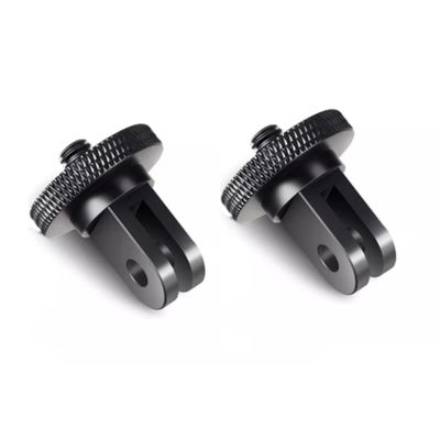 2pack FunMax Aluminum Camera Tripod Adapter 1/4"-20 Conversion Adapter Mount for Gopro Hero 10/9/8,insta360, DJI Osmo, AKASO and Other Standard 1/4 Accessories