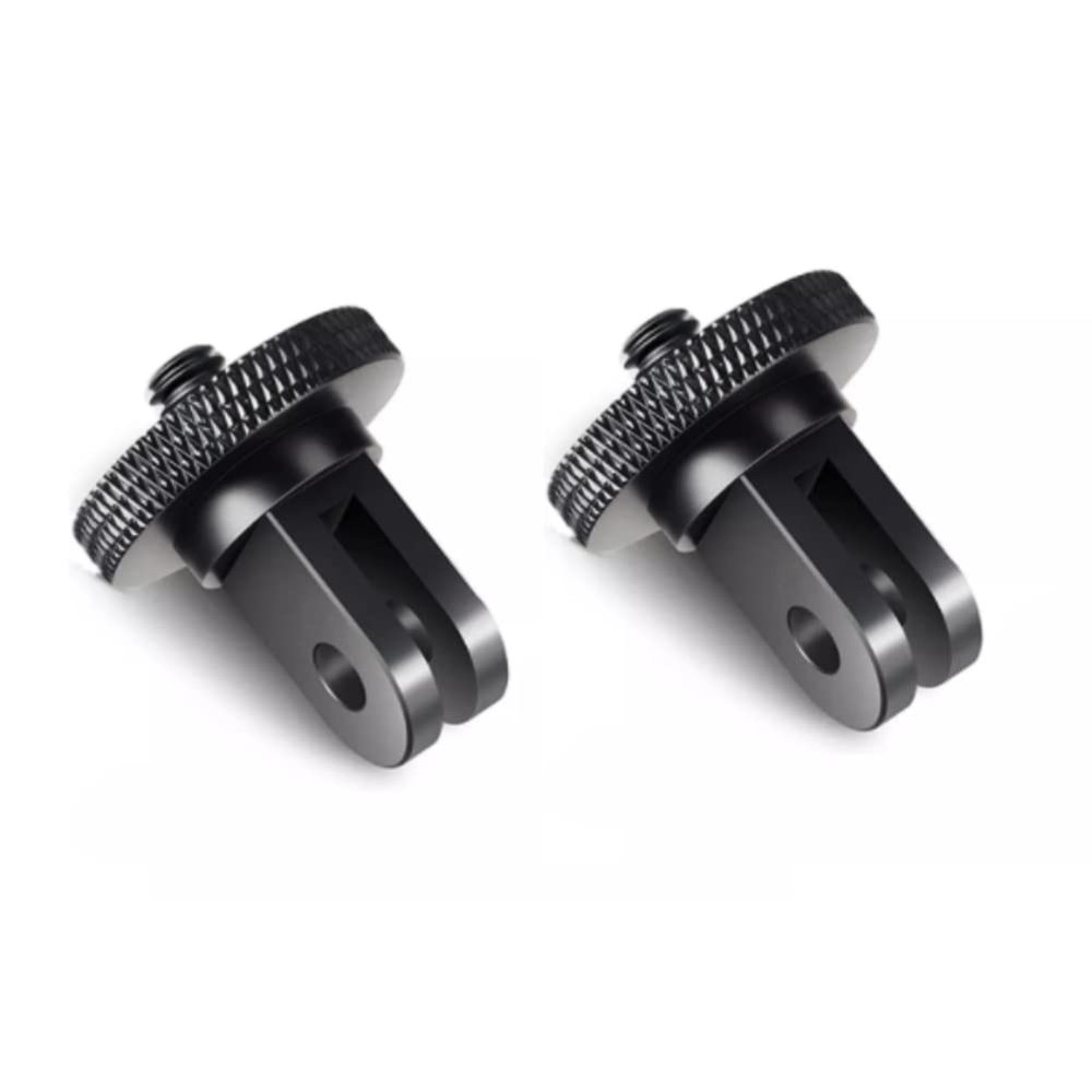 2pack FunMax Aluminum Camera Tripod Adapter 1/4"-20 Conversion Adapter Mount for Gopro Hero 10/9/8,insta360, DJI Osmo, AKASO and Other Standard 1/4 Accessories