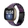 Resin Band Compatible for Fitbit Versa 4/Sense 2 Replacement Band Strap Breathable Bracelet Wristband for Versa 4 Smartwatch Accessories (Purple) view 1