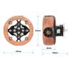 CAMVATE Round Hand Wheel with M6 Rosette Mount for Camera Video Wooden Handgrip - 3217 view 2