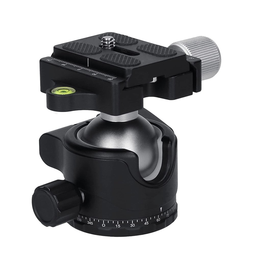 Andoer Andoer H-35A Panorama Ballhead Tripod Mount Adapter Ball Head U-Groove Low Gravity Center Aluminium Alloy Max. 15kg/33lbs Load Capacity