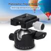 Andoer Andoer H-35A Panorama Ballhead Tripod Mount Adapter Ball Head U-Groove Low Gravity Center Aluminium Alloy Max. 15kg/33lbs Load Capacity view 3