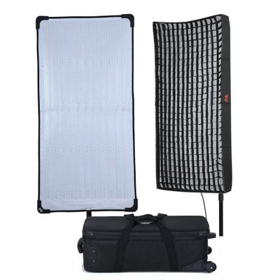 Falcon Eyes RX-748 III 360W RGB LED Photo Light Flexible LED with Effect Scenes Mode Color Temperature 2700K-9999K Photo Light with Honeycomb Grid Softbox, Support DESAL LiteAPP Control