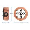 CAMVATE Round Hand Wheel with 1/4"-20 Mount for Camera Video Wooden Handle Grip - 3216 view 2
