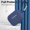 ATUAT for AirPods Pro 2nd Generation Case Cover, Protective Silicone Skin Accessories with Keychain for Women Men for Apple AirPods Pro Gen 2(2022), Front LED Visible-Royal Blue view 3