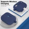 ATUAT for AirPods Pro 2nd Generation Case Cover, Protective Silicone Skin Accessories with Keychain for Women Men for Apple AirPods Pro Gen 2(2022), Front LED Visible-Royal Blue view 4