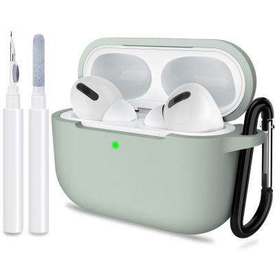 ATUAT for AirPods Pro 2nd Generation Case Cover, Protective Silicone Skin Accessories with Keychain for Women Men for Apple AirPods Pro Gen 2(2022), Front LED Visible-Fog