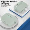 ATUAT for AirPods Pro 2nd Generation Case Cover, Protective Silicone Skin Accessories with Keychain for Women Men for Apple AirPods Pro Gen 2(2022), Front LED Visible-Fog view 3