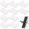 TEHAUX Cable Zip Tie Saddle Type Mounts Base Cable Ties Tapping Screw Wire Cable Clips Organizer Holders Clamps Clamps fasteners 500pcs White view 1