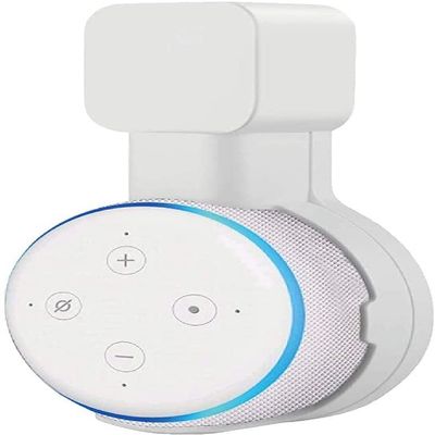 Aokicase For Amazon Echo Dot 3rd Holder Wall Mount Stand Mount Accessories with Integrated Cable Management, Speaker Accessories Rack (Amazon Echo 3rd, White) XJL-T08