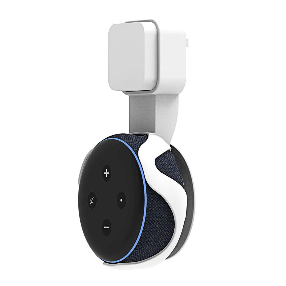 Aokicase For Amazon Echo Dot 3rd Holder Wall Mount Stand Bracket Accessories with Integrated Cable Management, Speaker Accessories Rack (Amazon Echo 3rd, White) XJL33