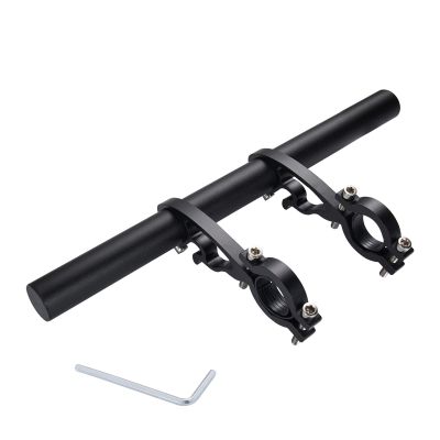 Yizhet Bike Handlebar Extension, Aluminum Alloy Bicycle Handlebar Extender Multifunction Double Bike Handlebar Bracket Extender for Holding Bicycle Speedometer, GPS, Phone Mount Holder(30cm)
