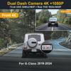 Fitcamx Front 4K+Rear 1080P Dash Cam Adapts for Mercedes-Benz G-Class 2019-2024 G550 (HD2-6166/with 10 Vents), OEM Look, Dual HD Video, WiFi & APP, Loop Recording, G-Sensor, Easy to Set, 128GB Card view 2