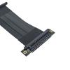 10Gtek PCIe 3.0 x8 Riser Cable, Male Straight to Female 90 EMI-Shielded GPU Jumper Cable for Graphics Cards, 14.5cm/0.48ft view 2