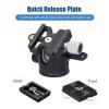 Ball Head Tripod, Andoer H-35A Panorama Ball Head Tripod Mount Adapter Ball Head U-Groove Centre Aluminium Alloy Max Load Capacity of 15kg view 4