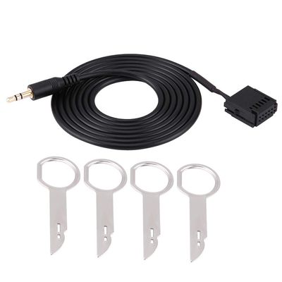 Audio AUX, 148cm Car Audio Aux Auxiliary Adapter 3.5mm for 6000CD Mondeo with CD Removal Tool Keys