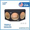 12" Triple Sealed Sub Box 10" Hatchback Ground Shaker Subwoofer Enclosure Speaker Box view 2