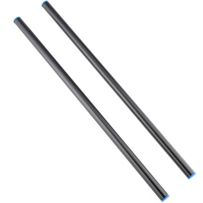 LEFTFOTO 12 Inch (300mm) Long Aluminum Alloy 15mm Rods for Follow Focus, Rail Support System (2PCS)