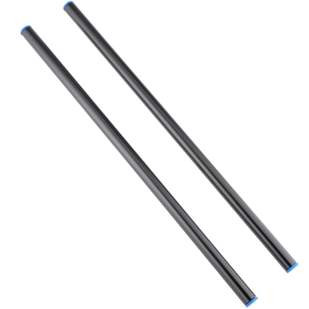 LEFTFOTO 12 Inch (300mm) Long Aluminum Alloy 15mm Rods for Follow Focus, Rail Support System (2PCS)
