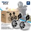 PyleUsa 2.25 Waterproof Off-Road Speakers - 20W Marine Grade Passive Woofer Sound System Full Range Outdoor Audio Stereo Speaker for Motorcycle, Car, ATV, 4x4, Jeep, Boat, Includes Brackets (Chrome) view 3