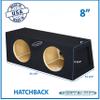 8" Dual Sealed Mid-Size Hatchback Sub Box 8" Ground-Shaker Subwoofer Enclosure Speaker Box view 2