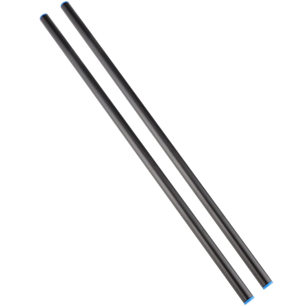 LEFTFOTO 15mm Rods 400mm(16Inch) Long for Camera Rail Support, Follow Focus, Shoulder Rig, Matte Box, Shoulder Pad, Lens Support (2PCS)
