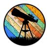 Telescope Sticker - 5" Laptop Sticker - Waterproof Vinyl for Car, Phone, Water Bottle - Astronomy Decal view 1