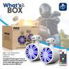 Bluetooth Waterproof Off-Road Speakers - 3.5 40W Marine Grade Woofer Sound System w/RGB Light, Full Range Outdoor Audio Stereo Speaker for Motorcycle, ATV, Jeep, Boat, Includes Brackets (White) view 2