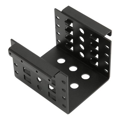 4 Bay 2.5 inch HDD SSD Mounting Bracket, Aluminium 2.5in Hard Drive Tray, 2mm Thickness Hard Disk Drive Mounting Bracket for 2.5in SATA IDE HDD SSD(Black)