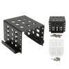 ASHATA 2.5in HDD Mounting Rack, 2.5 Inch Aluminium Alloy Hollow Hard Drive Storage Bracket, 2.5 Inch to 3.5 Inch Solid State Drive Built in Expansion for 2.5in IDE HDD SSD(Black) view 1