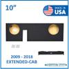 10" Dual Sealed Sub Box for F150 Extended Cab Subwoofer Enclosure Speaker Box view 2