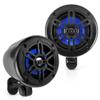 4 Waterproof Off-Road Speakers - 150W 2-Way Marine Woofer Sound System w/ 360 Rotatable Bracket, Full Range Outdoor Audio Stereo Speaker for Motorcycle ATV Jeep Boat, Includes Brackets (Black) view 1