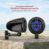 4 Waterproof Off-Road Speakers - 150W 2-Way Marine Woofer Sound System w/ 360 Rotatable Bracket, Full Range Outdoor Audio Stereo Speaker for Motorcycle ATV Jeep Boat, Includes Brackets (Black) view 2