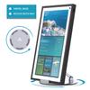 Letlar Tilt and Swivel Stand for Echo Show 15, Make of Aluminum Alloy, Rotatable and Foldable, Echo Show 15 Mount Suitable for 8"-16" Tablet/iPad, Work for Portrait Landscape Mode, Silver view 2