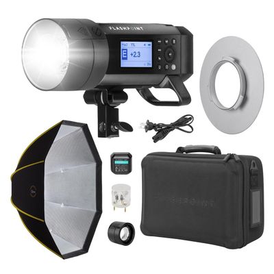 XPLOR 400 Pro Compact TTL R2 Monolight, Bundle with ParaSnap Octa 36 Softbox and Speedring