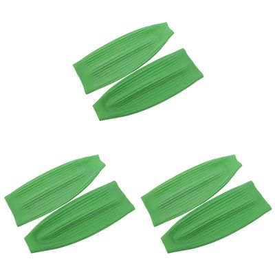 Zerodeko 3pairs Latex Oversleeve Oil Resistant Kitchen Cleaning Sleeves for Adults Reusable Green Arm Covers for Household Use