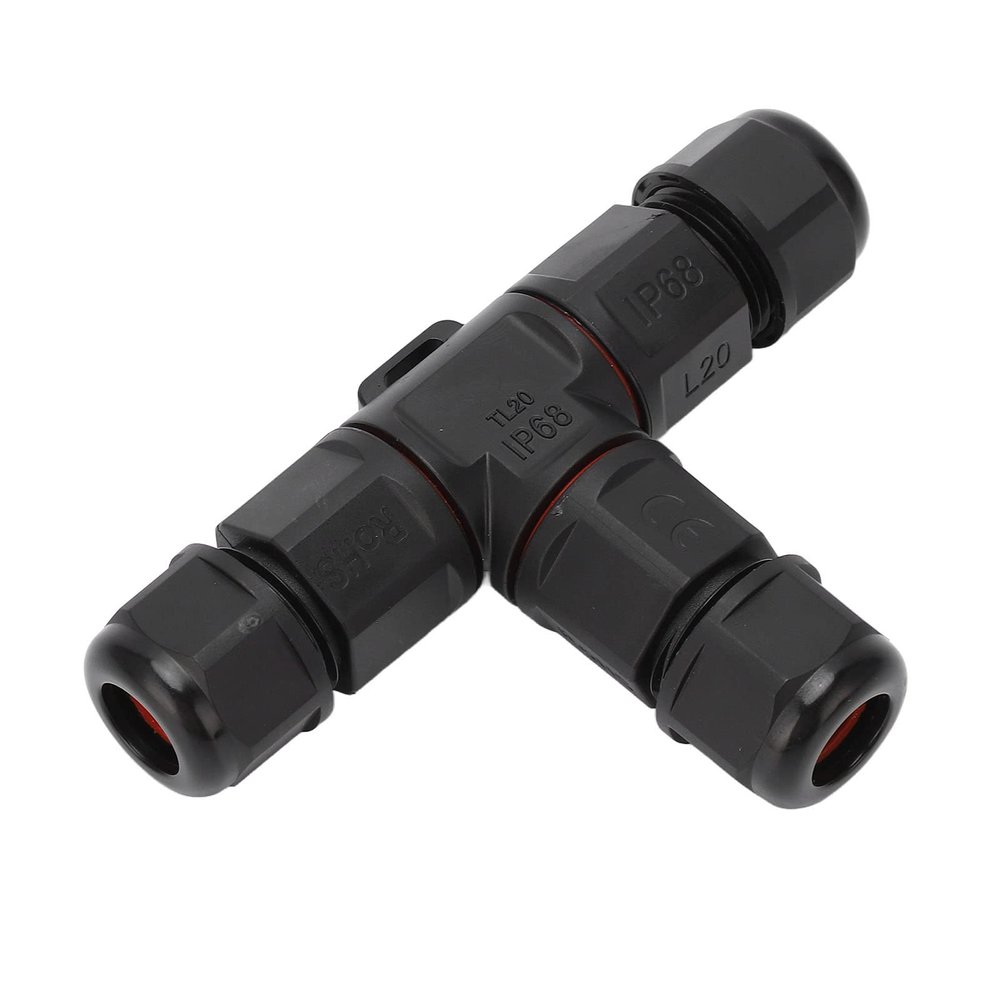 3-Way Junction Box Connector, Screw Crimp, Professional Waterproof Seal, Naval Aviation 3 Pole Wire Connector for TL20-3 6-12mm Wires