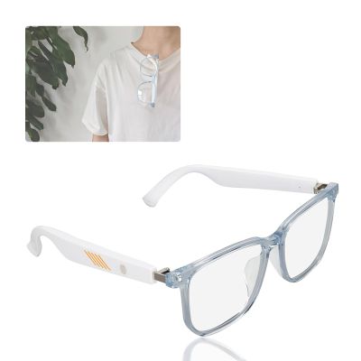 IP65 Bluetooth Glasses, Anti Blue Light Smart Glasses Built in Microphone Half Open Headphones Anti Audio Glasses with Bluetooth Connectivity for Working Traveling