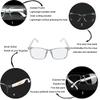 IP65 Bluetooth Glasses, Anti Blue Light Smart Glasses Built in Microphone Half Open Headphones Anti Audio Glasses with Bluetooth Connectivity for Working Traveling view 2