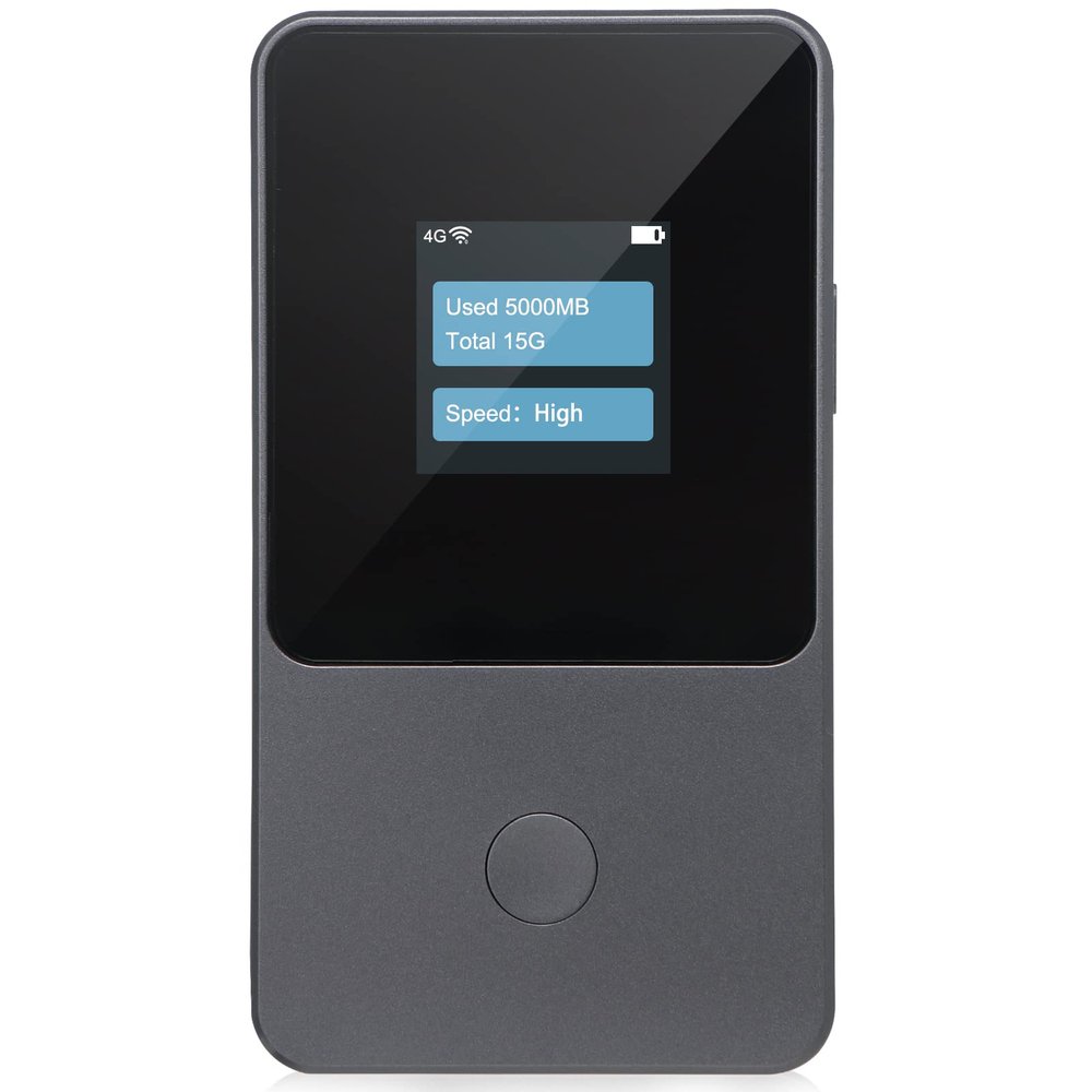 Metaspot T8 4G LTE WiFi Hotspot,Portable Mifi Router,U.S. 10GB & Global 3GB Free Data Preloaded for Travel in 130+Countries,300+Carrier Access,12h Long Battery Life,No Contract or SIM Card Required