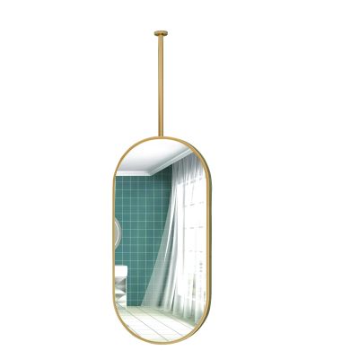 DMCHENGMA Nordic Hanging Rod Mirror (Boom can be Customized), Ceiling Mirror for Bathroom Washroom Makeup Entrance Living Room Bedroom Home Decorative Mirror (Size : 50cmx70cm)