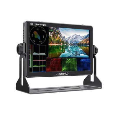 FEELWORLD LUT11S 10.1 Inch Ultra Bright 2000nit Touch Screen DSLR Camera Field Monitor and 3D Lut Waveform Vectorscope Automatic Light Sensor HD 1920x1200 3G SDI 4K HDMI Input Output